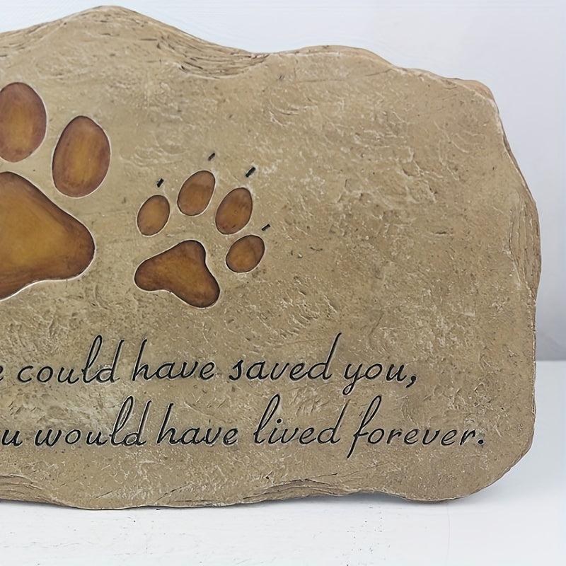 Custom Engraved Dog Memorial Stone - Tribute to Your Beloved Pet
