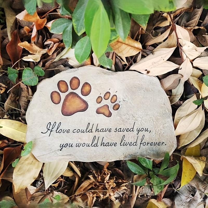 Custom Engraved Dog Memorial Stone - Tribute to Your Beloved Pet