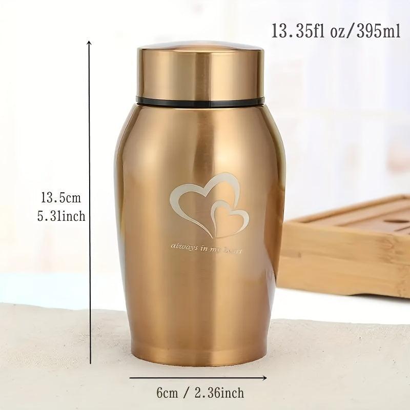 Stainless Steel Pet Urn Ashes Container Cats Dogs Memorial Cremation Urn