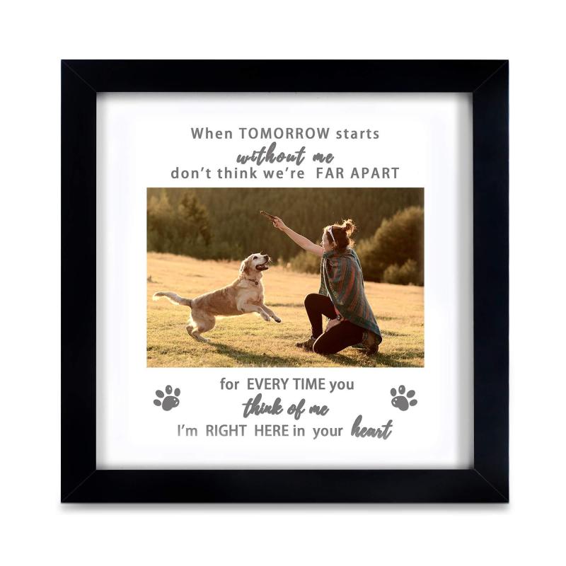 Dog Memorial Picture Frame Pet Loss Gift Sympathy Pet Tribute Keepsake