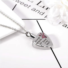 Stainless Steel Pet Memorial Necklace - Keep Your Pet's Ashes Close