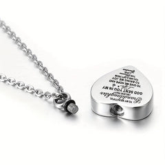 Heart Pendant Cremation Urn Necklace Ashes Jewelry - Pet Memorial Pendant