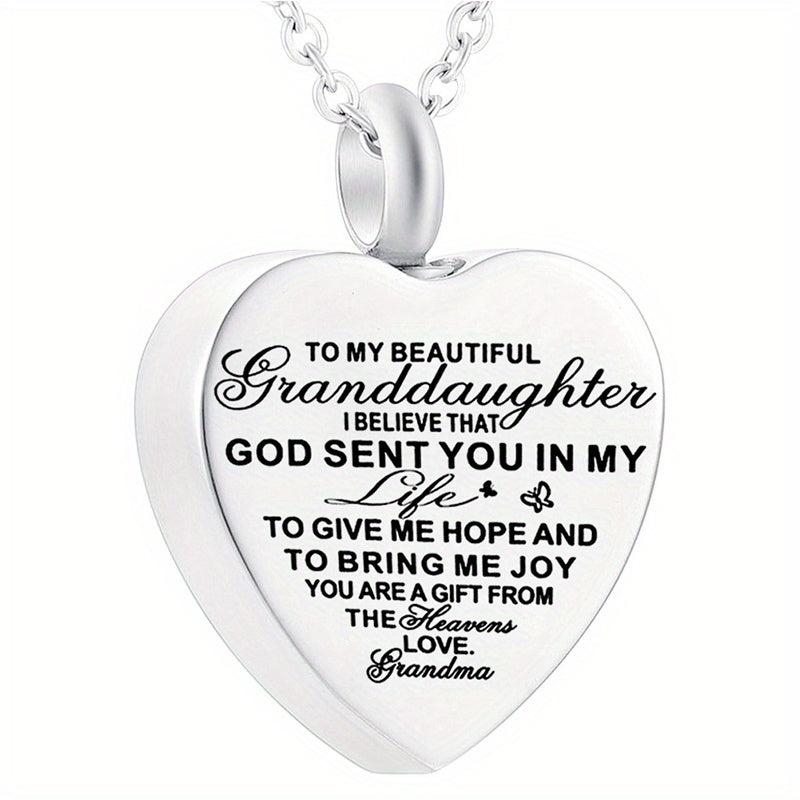 Heart Pendant Cremation Urn Necklace Ashes Jewelry - Pet Memorial Pendant