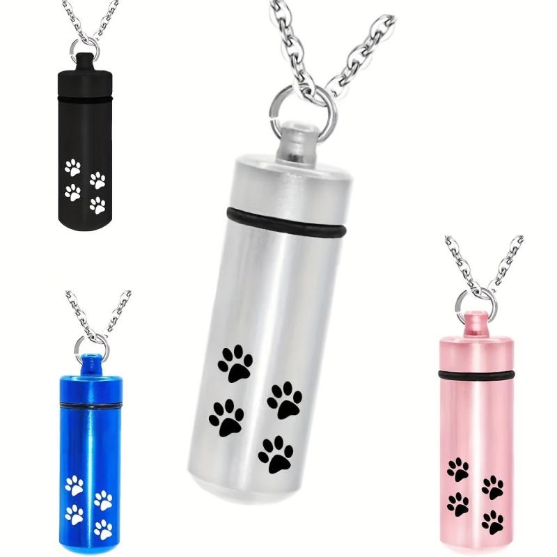 Pet Memorial Cremation Necklace for Dog Ashes