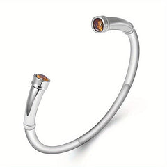 Stainless Steel Cremation Bracelet with Birthstone Keepsake Jewelry