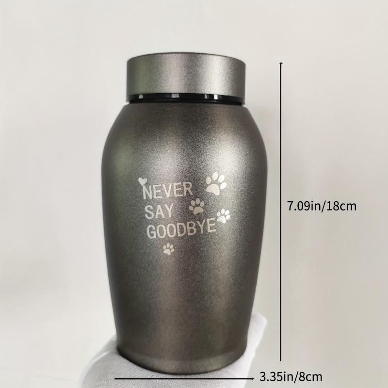 Custom Engraved Metal Pet Urn for Dog Cat Ashes