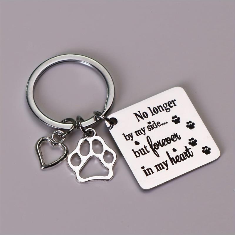 Pet Memorial Keychain for Dog and Cat - Remembrance Gift