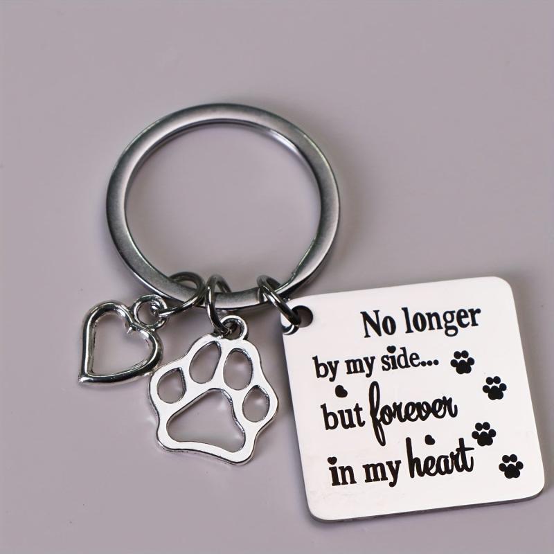Pet Memorial Keychain for Dog and Cat - Remembrance Gift