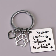 Pet Memorial Keychain for Dog and Cat - Remembrance Gift
