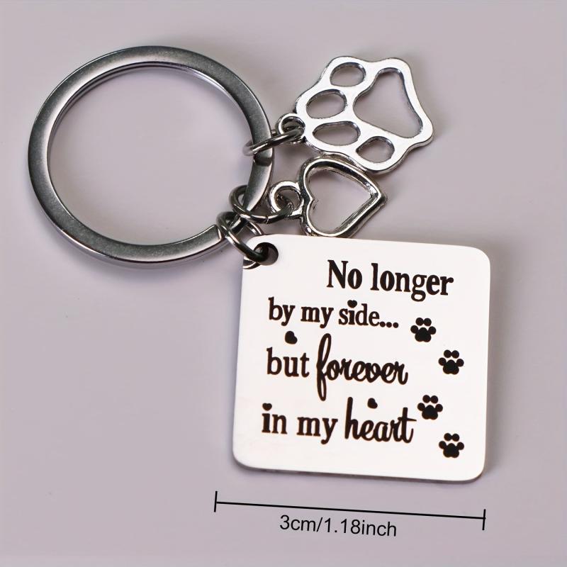 Pet Memorial Keychain for Dog and Cat - Remembrance Gift