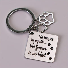 Pet Memorial Keychain for Dog and Cat - Remembrance Gift