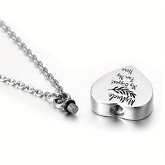 Pet Memorial Necklace Heart Pendant for Beloved Dogs and Cats