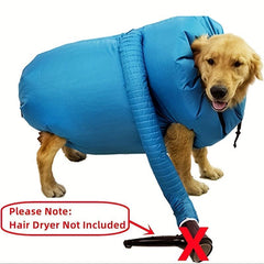 Folding Dog Hair Dryer Blow Bag - Quick Drying for Pets