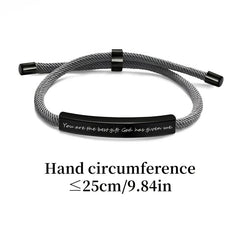 Personalized Stainless Steel Engraving Pet Name Bracelet