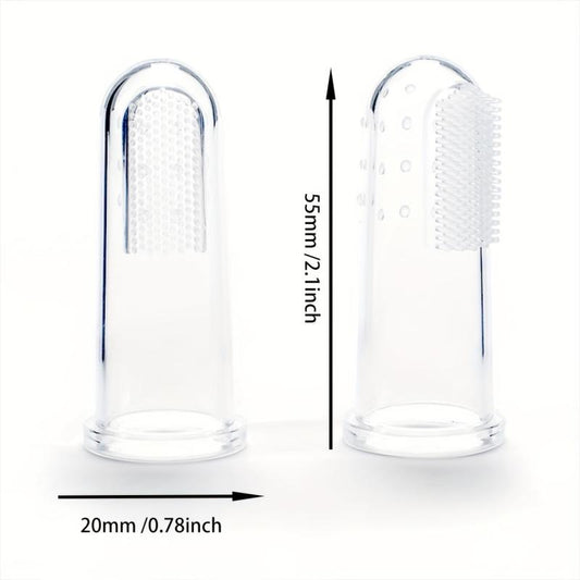 Pet Dental Care Kit Toothbrush for Cats & Dogs with Full Surround Bristles