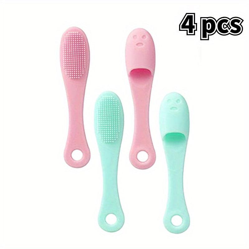 4pcs Soft Silicone Dog Finger Toothbrush for Pet Dental Care