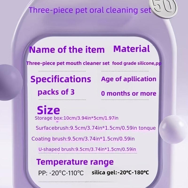 Kitten Pet Silicone Toothbrush Cat Brushing Dog Toothpaste