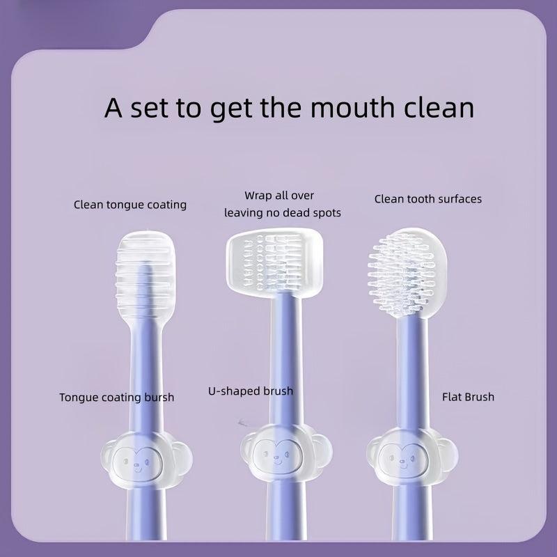 Kitten Pet Silicone Toothbrush Cat Brushing Dog Toothpaste