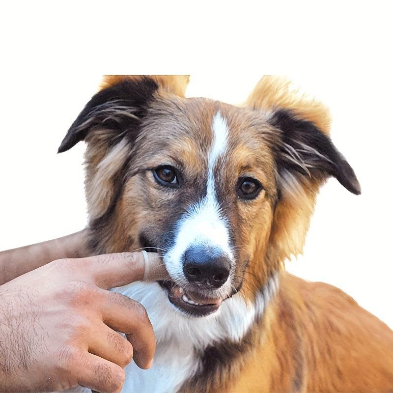 Pet Finger Toothbrush Dogs Cats Soft Bristle Teeth Cleaning Brush