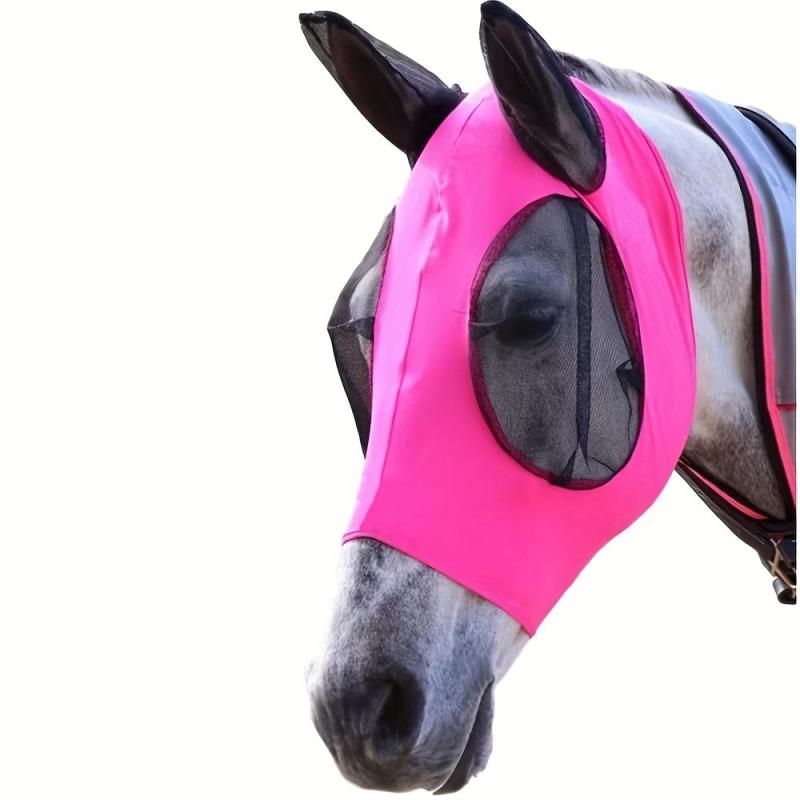Breathable Anti Mosquito Horse Head Cover Equestrian Supplies