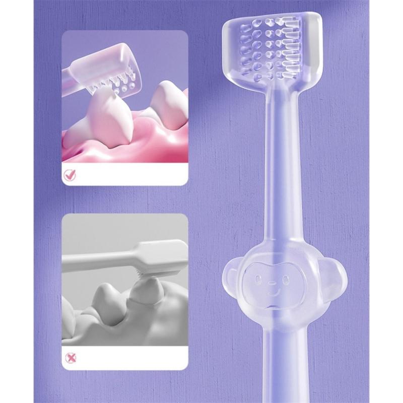 3pcs Silicone Toothbrush Set for Dogs & Cats Dental Care