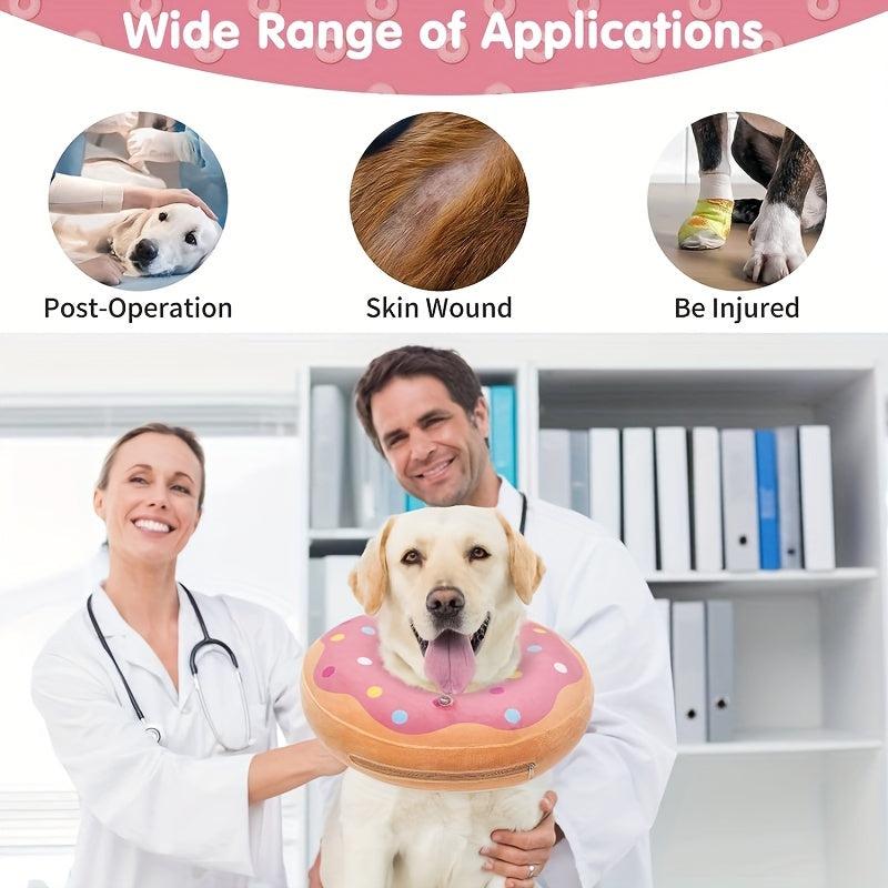 Dog Inflatable Cone Collar Soft Washable Protective Recovery Collar For Dogs