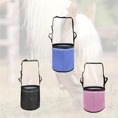 1pc Horse Outdoor Feeding Bag Elastic Adjustable