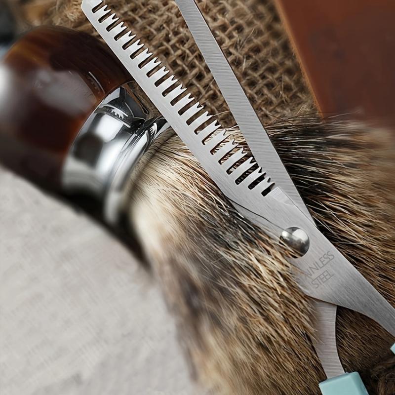 Pet Grooming Scissors Set for Dogs Cats - Thinning, Straight & Curved