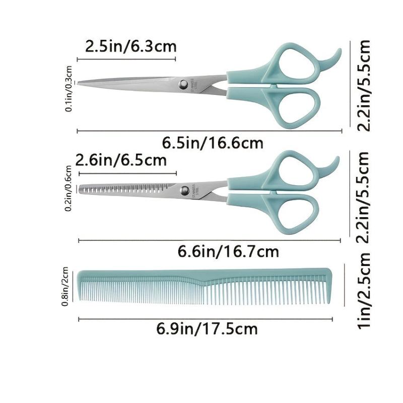 Pet Grooming Scissors Set for Dogs Cats - Thinning, Straight & Curved