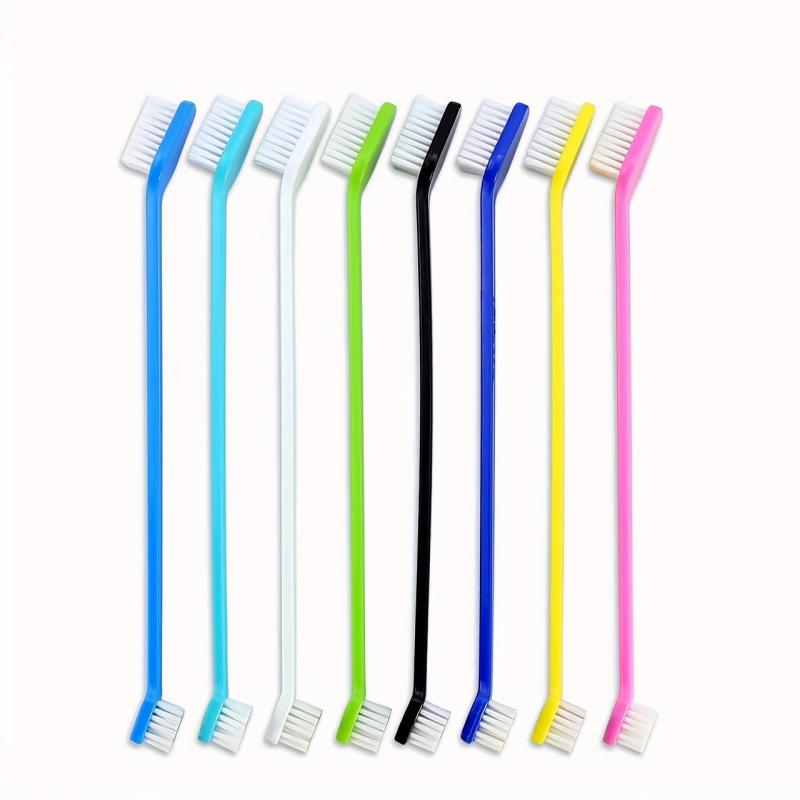 Random Pet Toothbrush For Dogs And Cats Double-Headed Teeth Cleaning Brush