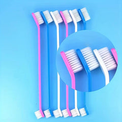 Random Pet Toothbrush For Dogs And Cats Double-Headed Teeth Cleaning Brush