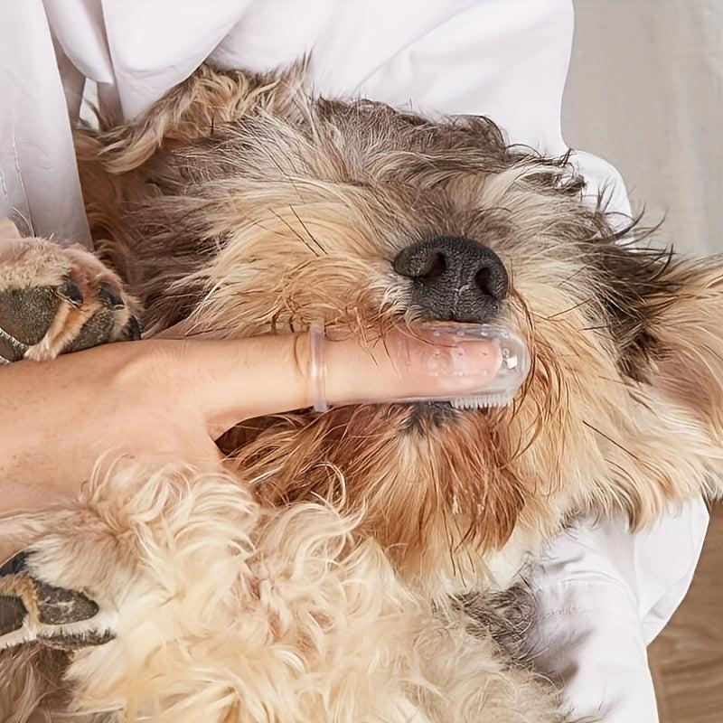 3pcs Transparent Pet Toothbrushes For Dogs Cats Small Pets