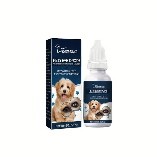 Dog Eye Drops for Tear Marks & Itching, Pet Eye Drops for Cats & Dogs