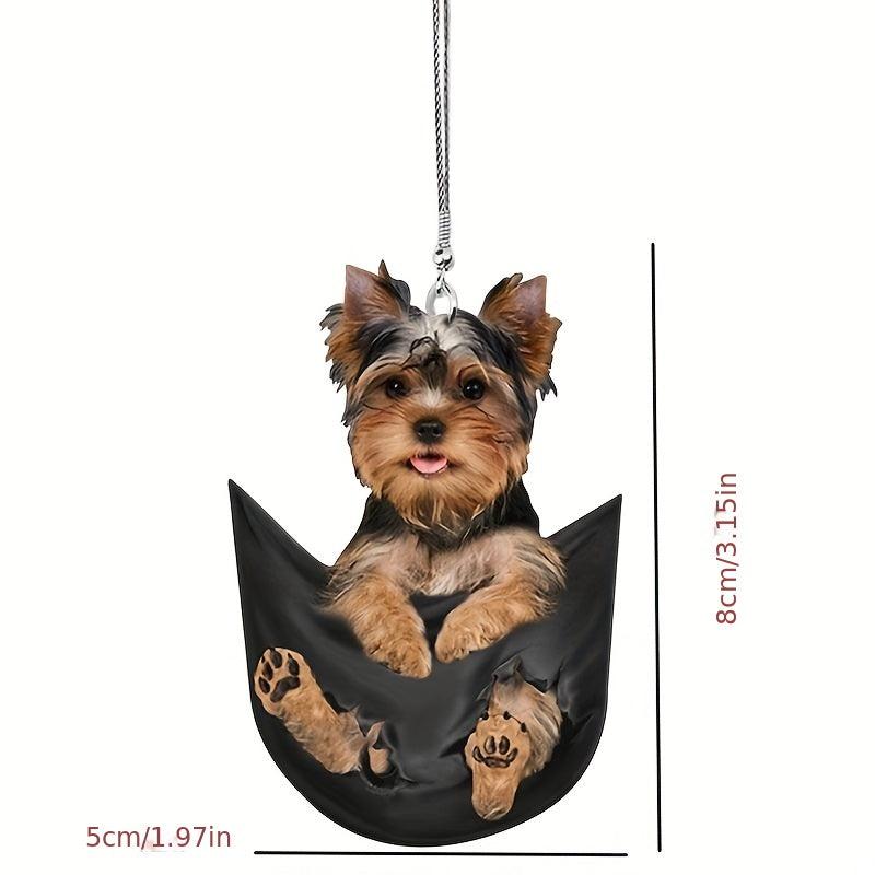 Dog Hanging Ornament Funny Cartoon Car Backpack Chain Rear Animal Pendant
