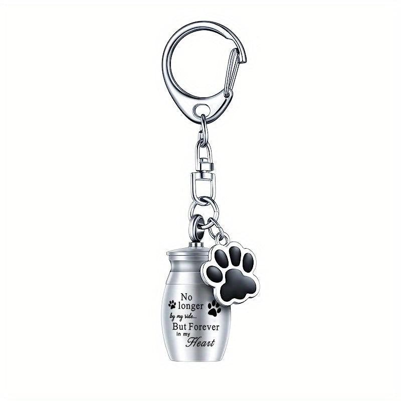 Small Pet Cremation Keychain Keepsake Memorial Jewelry for Dogs Cats