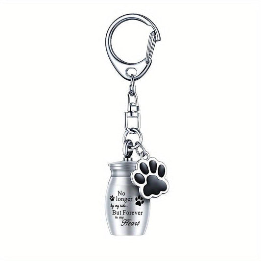 Small Pet Cremation Keychain Keepsake Memorial Jewelry for Dogs Cats