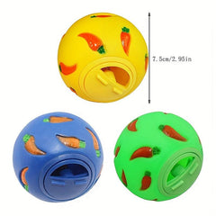 Carrot Pattern Hamster Leaking Toy For Small Pet