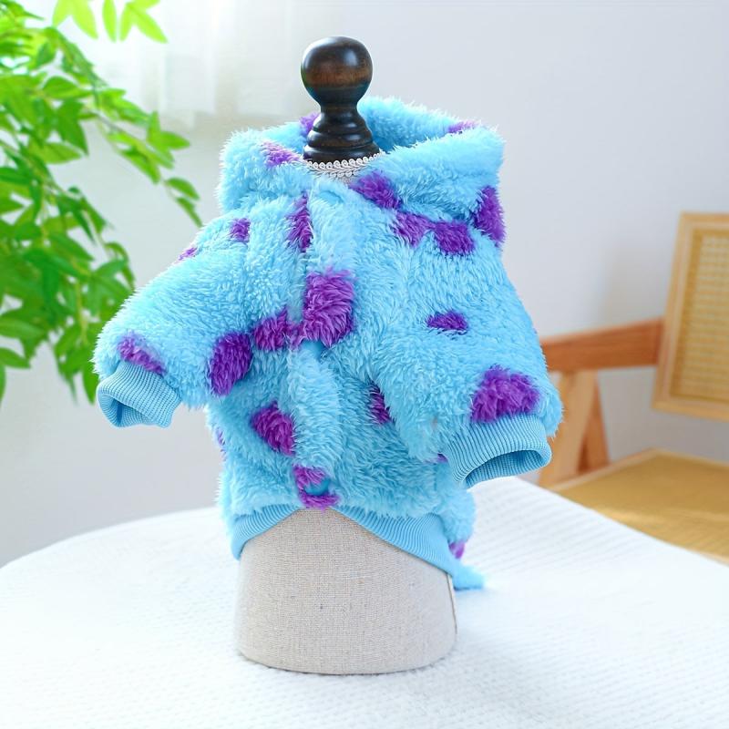 Cozy Velvet Dinosaur Dog Jumpsuit for Autumn/Winter