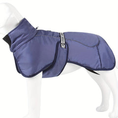 Reflective Warm Collar Jacket Waterproof Windbreaker Large Dogs Coat