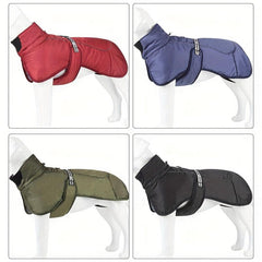Reflective Warm Collar Jacket Waterproof Windbreaker Large Dogs Coat