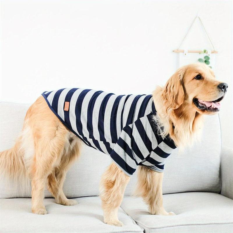 Large Dog Tripe Pattern T Shirt - Dog Apparel