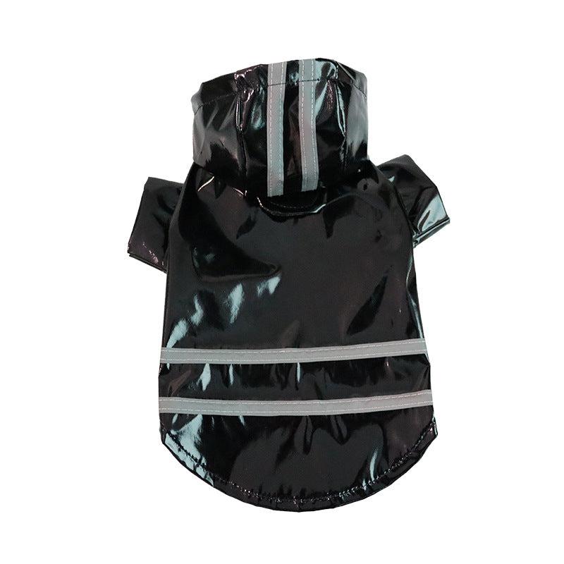 Pet PU Raincoat For Small Medium Dog Puppy Reflective Waterproof