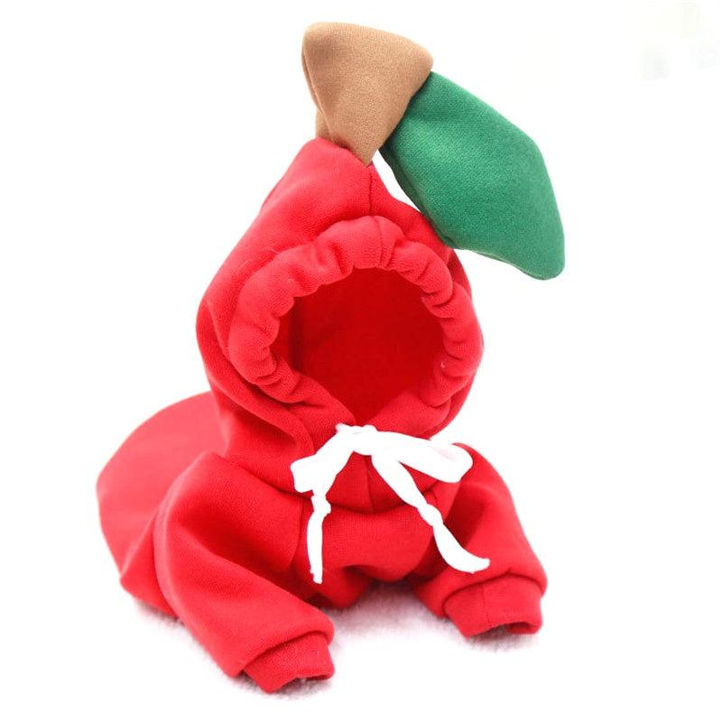 Fruit Dog Hoodie Winter Fleece Pet Clothes