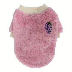 Cartoon Fruit Pet Sweater for Autumn & Winter Dog Clothes