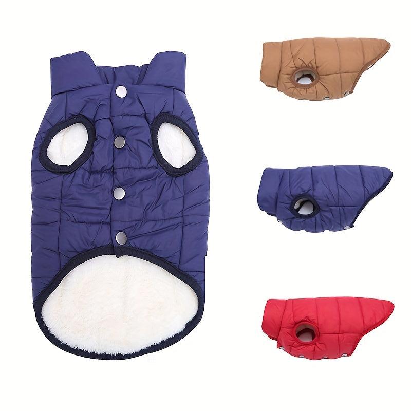 Warm Dog Coat Windproof Fleece Jacket for Small/Medium Dogs