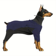 Dog Winter Fleece Coat Full Body Covered Cold Weather Adjustable Pajamas