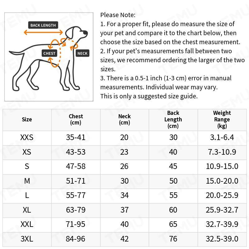Dog Winter Fleece Coat Full Body Covered Cold Weather Adjustable Pajamas