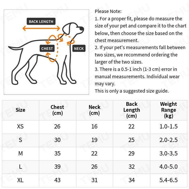 Cute Pet Pajamas for Small to Medium Dogs