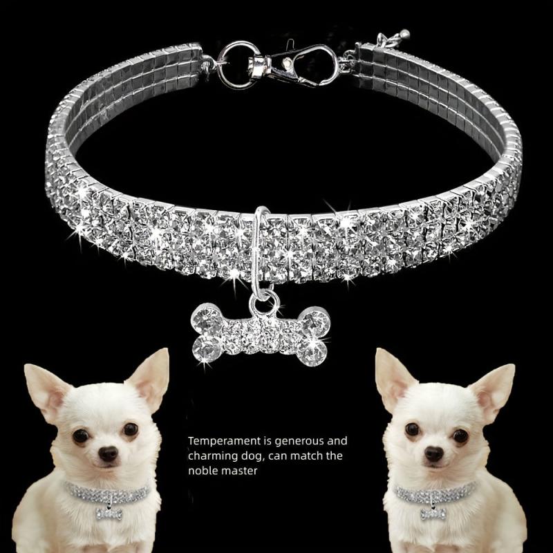 Rhinestone Pet Collar for Cats/Dogs - Party/Wedding Accessory