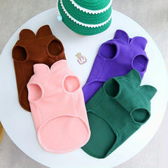 Soft Dog Fleece Sweater Hoodie Pet Winter Coat Sleeveless Coat DOG